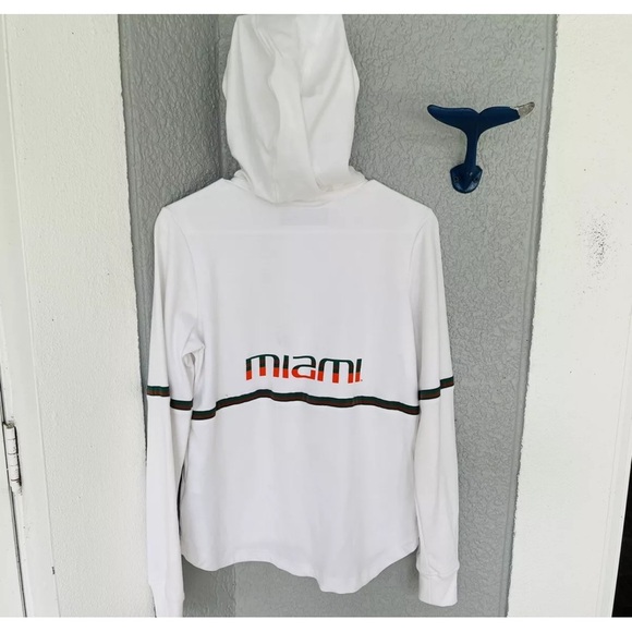Adidas Miami Hurricanes Full Zip Clima Lite Performance Jacket College Sz S/M - Picture 14 of 14